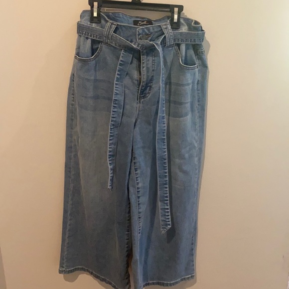 Earl Jeans Jeans Earl Wide Leg Jeans With Tie Around The Waist Poshmark